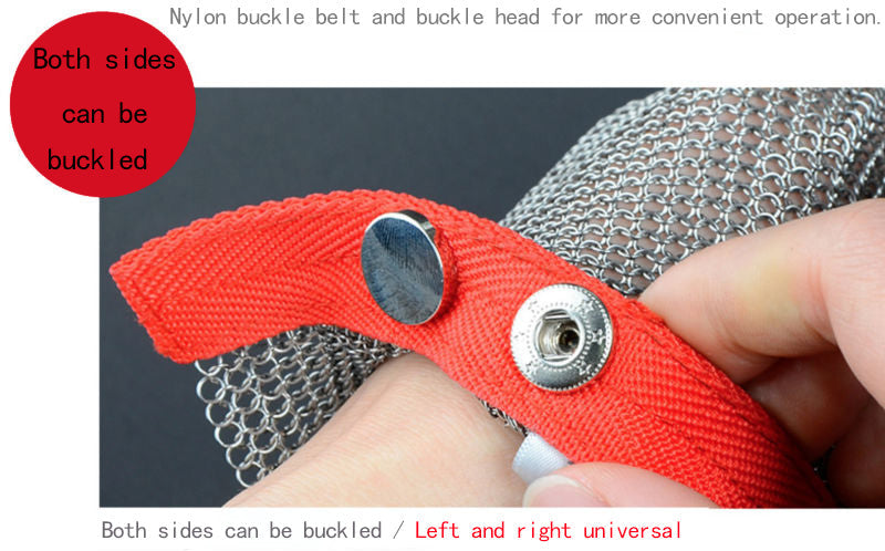 Cut-Resistant Mesh Gloves in Stainless Steel
