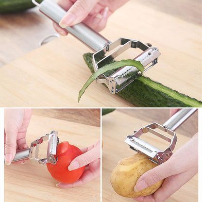Simple Sharp Vegetable Peeler in Stainless Steel