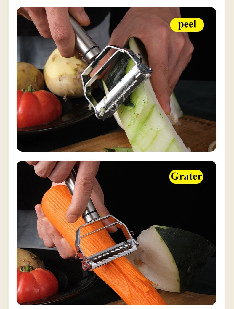 Simple Sharp Vegetable Peeler in Stainless Steel
