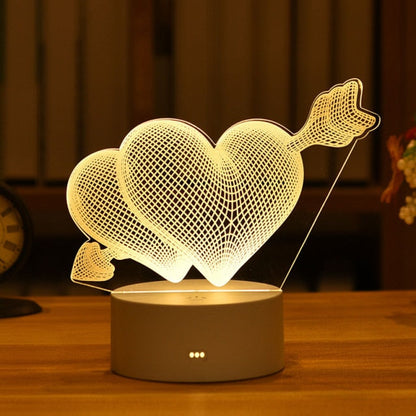 3D Animal Shaped LED Night Light for Bedside