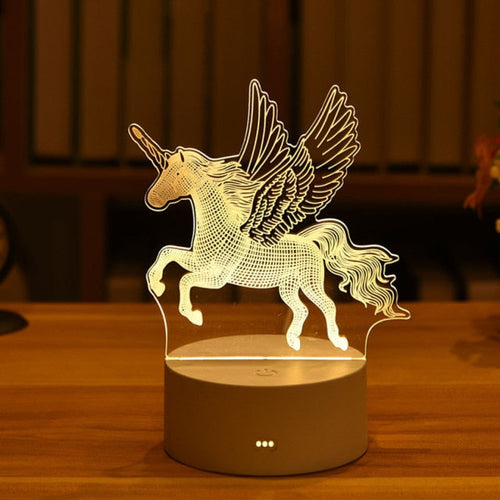 3D Animal Shaped LED Night Light for Bedside