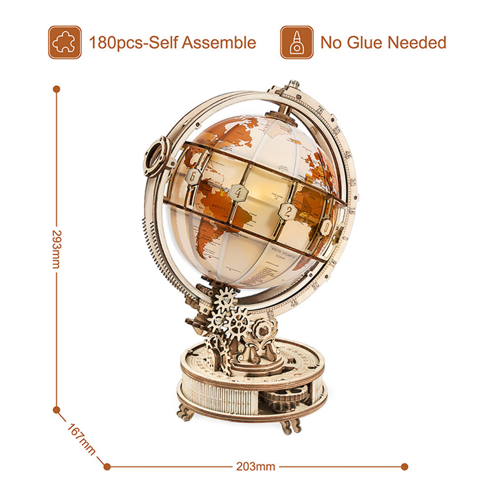 Luminous 3D Globe Puzzle