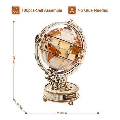 Luminous 3D Globe Puzzle