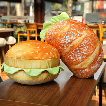 Deluxe Dual-Function Hamburger Comfort Cushion