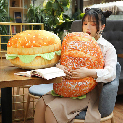 Deluxe Dual-Function Hamburger Comfort Cushion