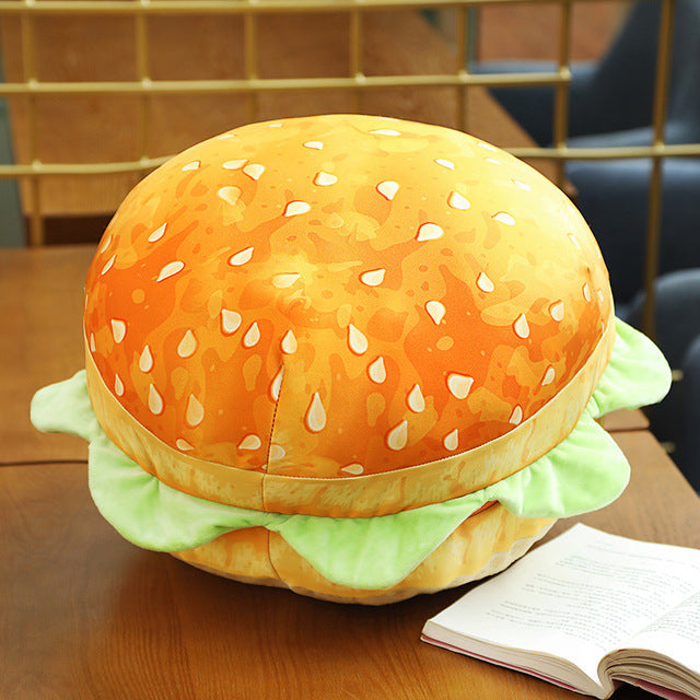 Deluxe Dual-Function Hamburger Comfort Cushion