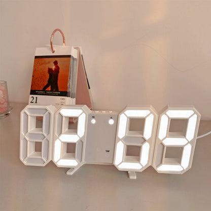 Sleek 3D LED Digital Alarm Clock for Effortless Timekeeping