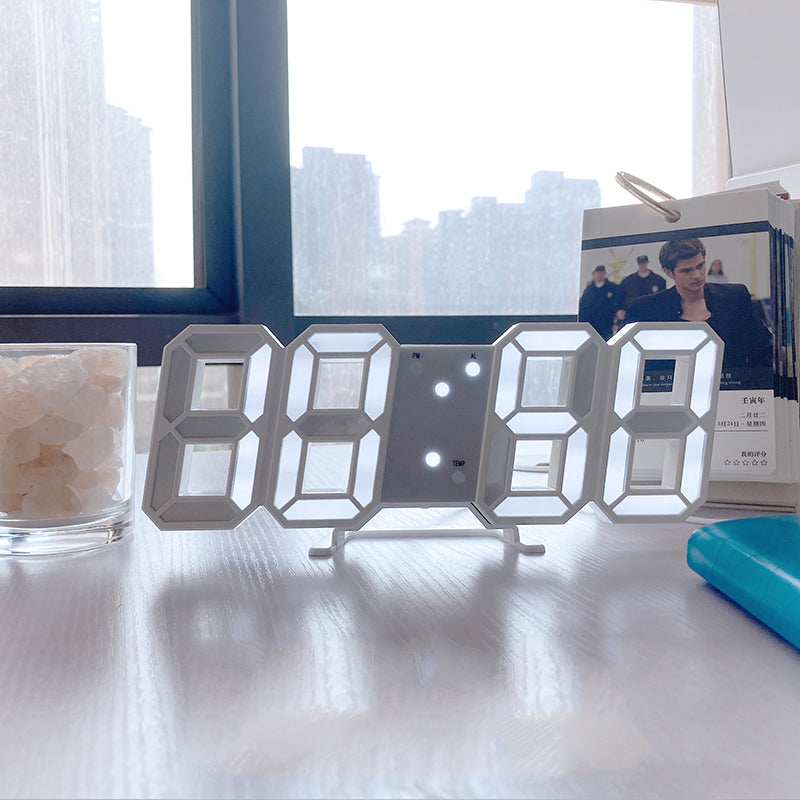 Sleek 3D LED Digital Alarm Clock for Effortless Timekeeping