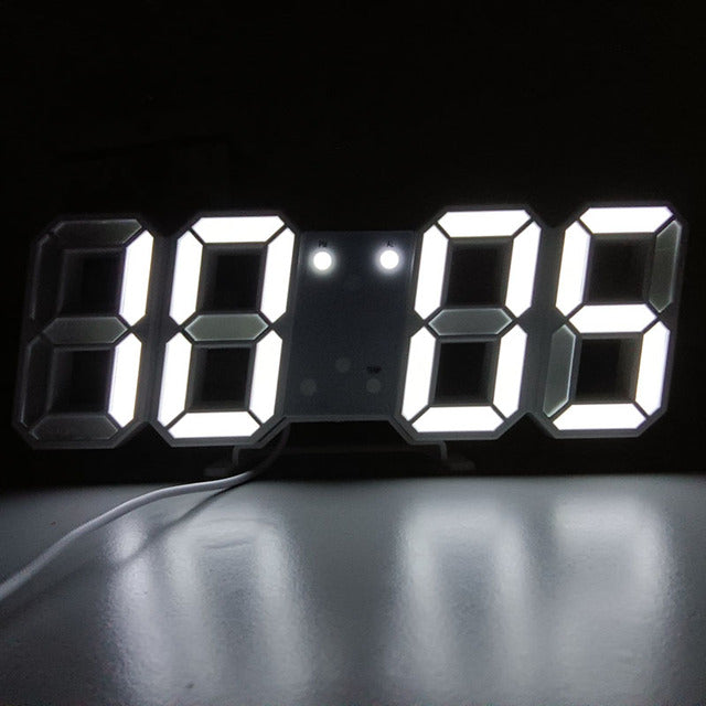 Sleek 3D LED Digital Alarm Clock for Effortless Timekeeping