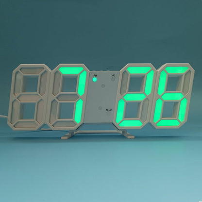 Sleek 3D LED Digital Alarm Clock for Effortless Timekeeping