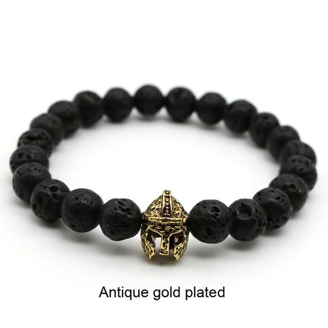 Gold-Plated Gladiator Bracelet in Antique Finish