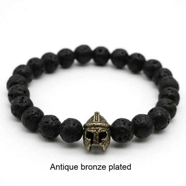 Gold-Plated Gladiator Bracelet in Antique Finish