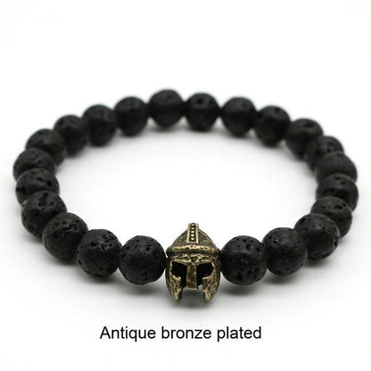 Gold-Plated Gladiator Bracelet in Antique Finish