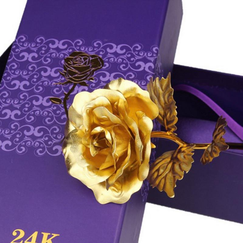 Luxurious 24k Gold Plated Rose in Elegant Packaging
