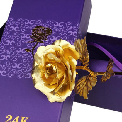 Luxurious 24k Gold Plated Rose in Elegant Packaging