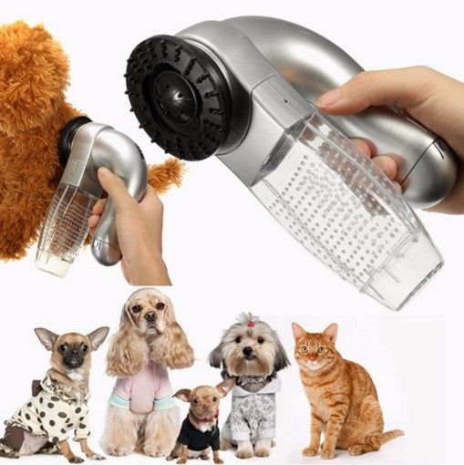 Wireless Pet Grooming Brush with Integrated Hair Vacuum