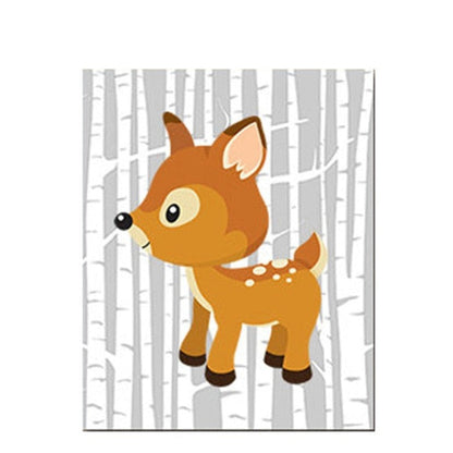 Canvas Artwork of Forest Animals for Wall Decor