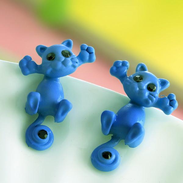 Stud Cat Earrings - Jewelry for Cat Lovers