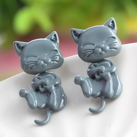 Stud Cat Earrings - Jewelry for Cat Lovers