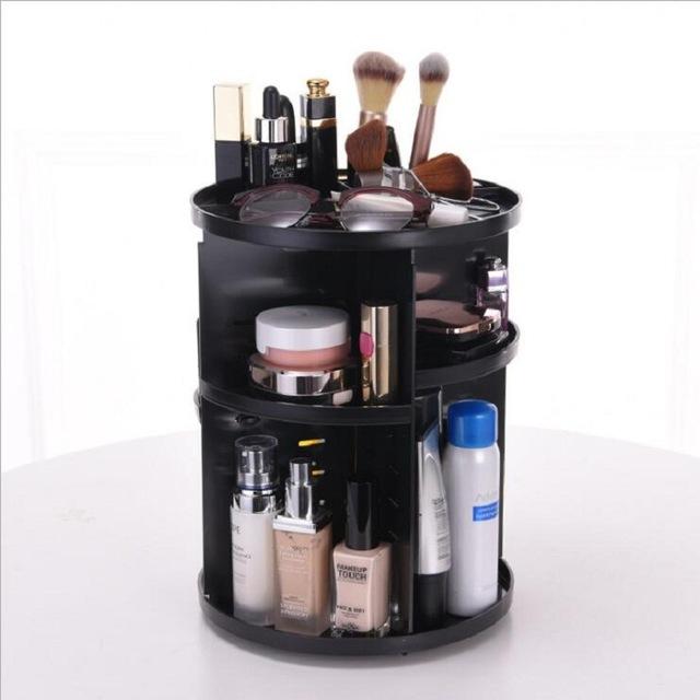 Makeup Organizer with 360-Degree Rotation