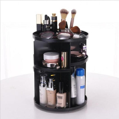 Makeup Organizer with 360-Degree Rotation