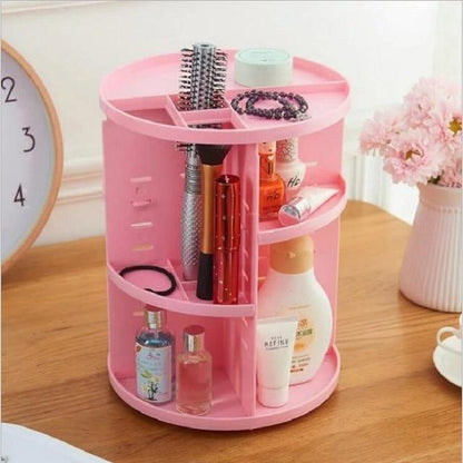 Makeup Organizer with 360-Degree Rotation