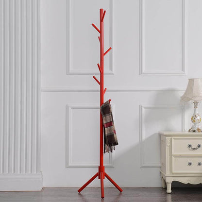 Vibrant 8-Hook Wooden Coat Rack for Modern Spaces