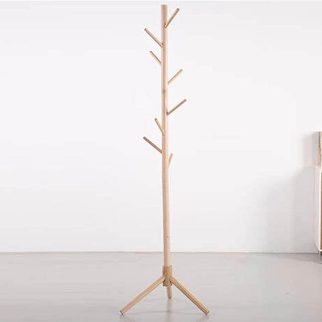 Vibrant 8-Hook Wooden Coat Rack for Modern Spaces