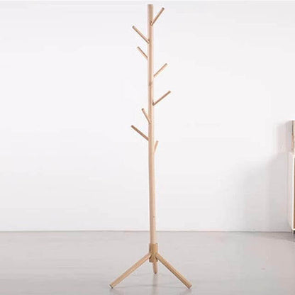 Vibrant 8-Hook Wooden Coat Rack for Modern Spaces