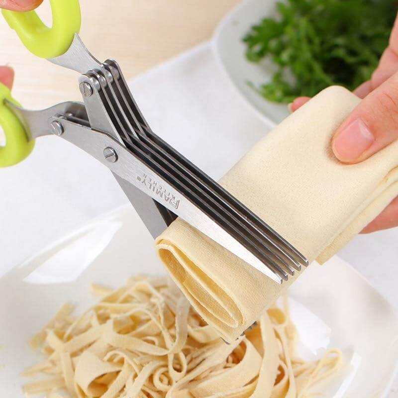 Versatile 5-Layer Stainless Steel Kitchen Shears