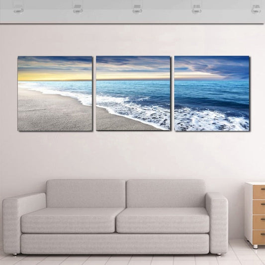 Canvas Artwork of Sandy Beach and Sea