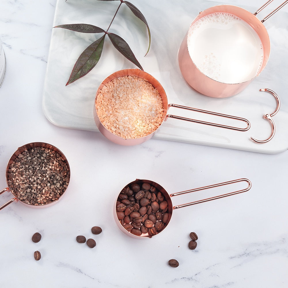 Rose Gold Measuring Tools Set in Stainless Steel
