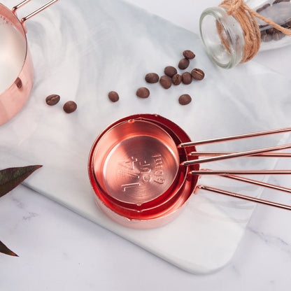 Rose Gold Measuring Tools Set in Stainless Steel