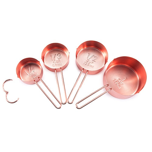 Rose Gold Measuring Tools Set in Stainless Steel