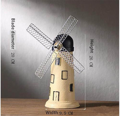 Vintage Windmill Piggy Banks in 4 Colour Options – Resin Ornaments