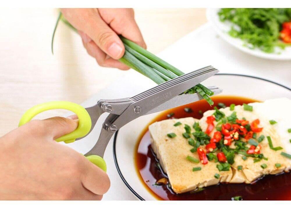 Versatile 5-Layer Stainless Steel Kitchen Shears