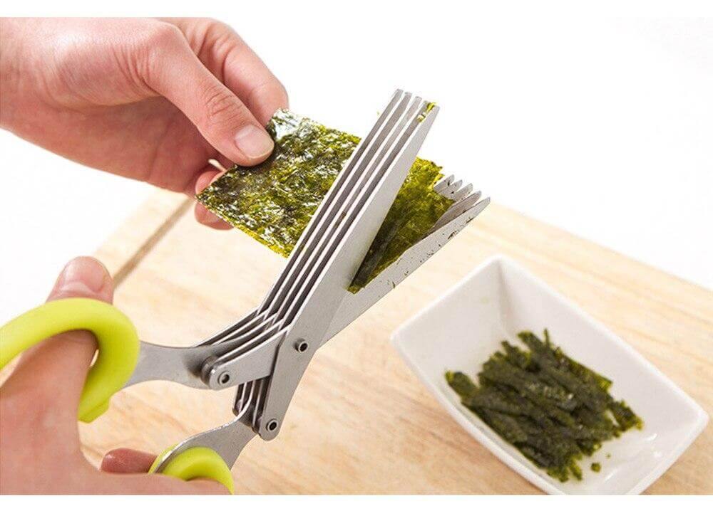 Versatile 5-Layer Stainless Steel Kitchen Shears