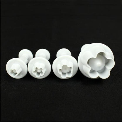 Plum Flower-Shaped Pastry Decorating Tools - Set of 4