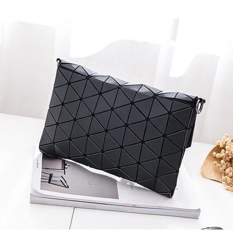 Matte Shoulder Bag with Abstract Geometric Design