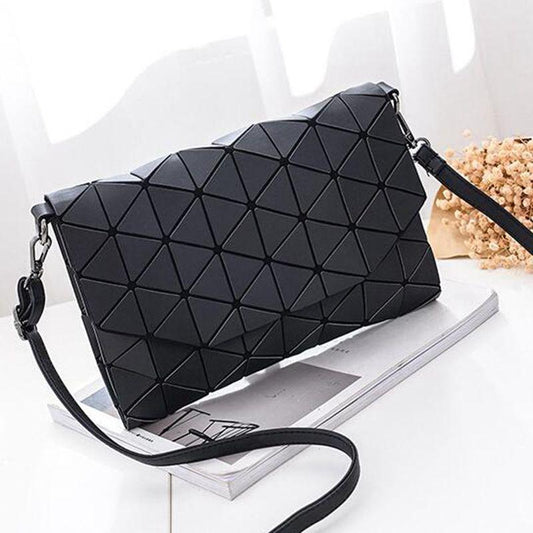 Chic Geometric Matte Crossbody Bag | TrendWave