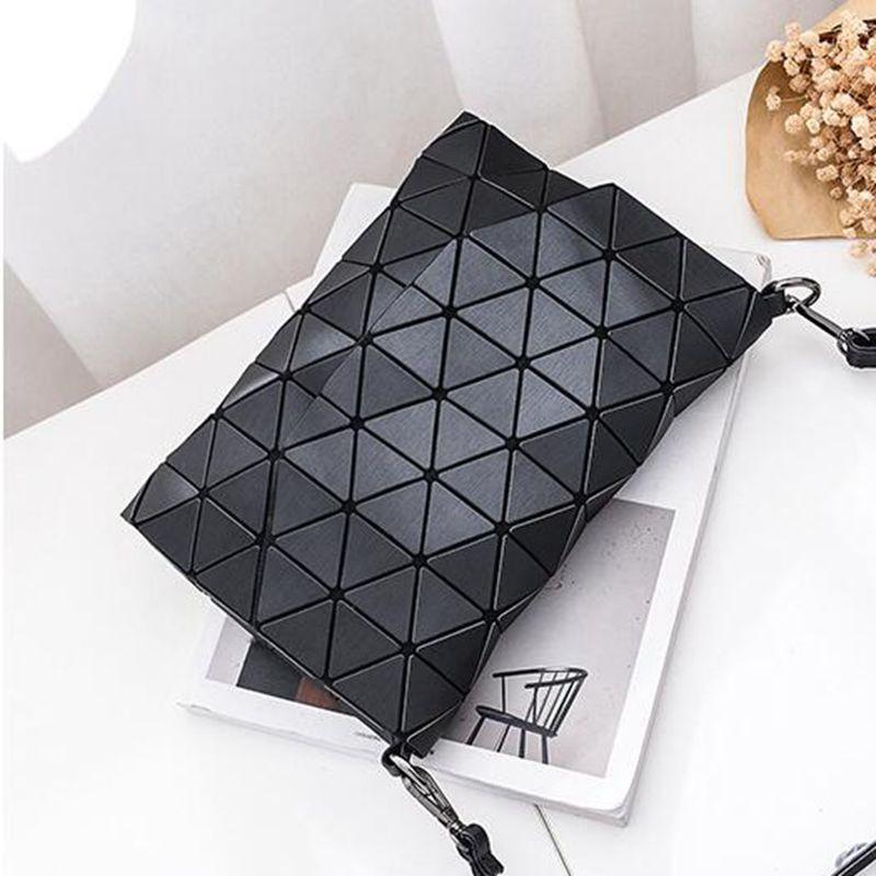 Matte Shoulder Bag with Abstract Geometric Design