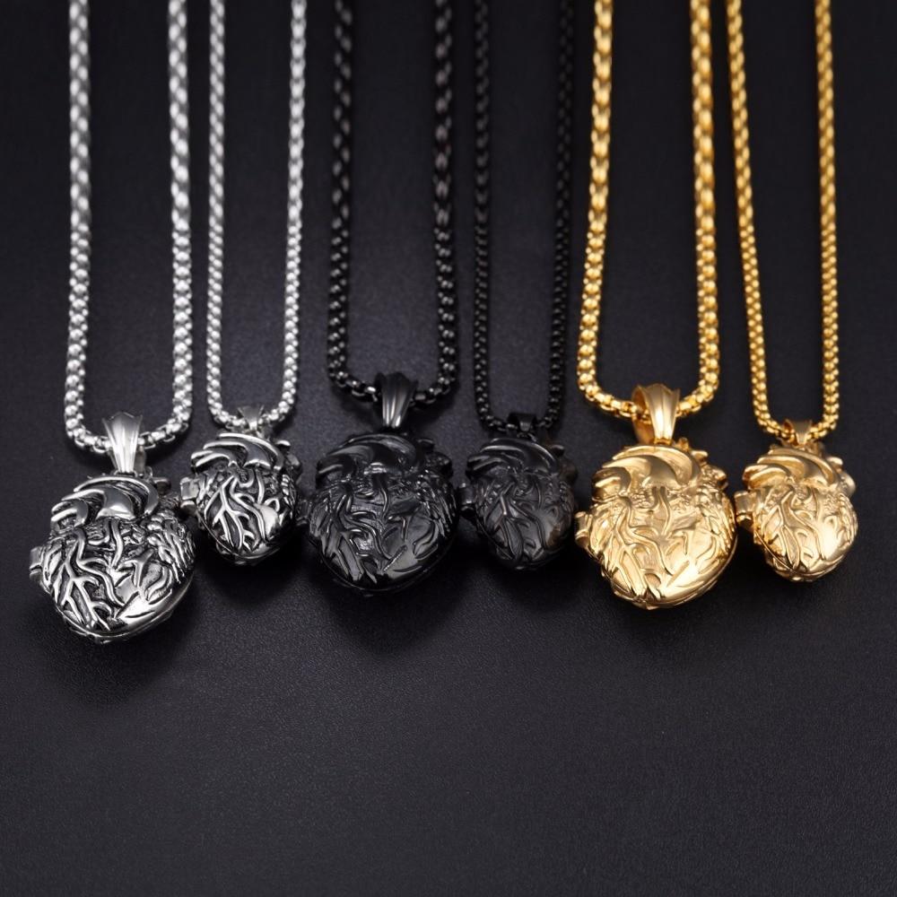 Anatomically Accurate 3D Heart Pendant Necklace