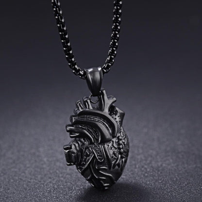Anatomically Accurate 3D Heart Pendant Necklace