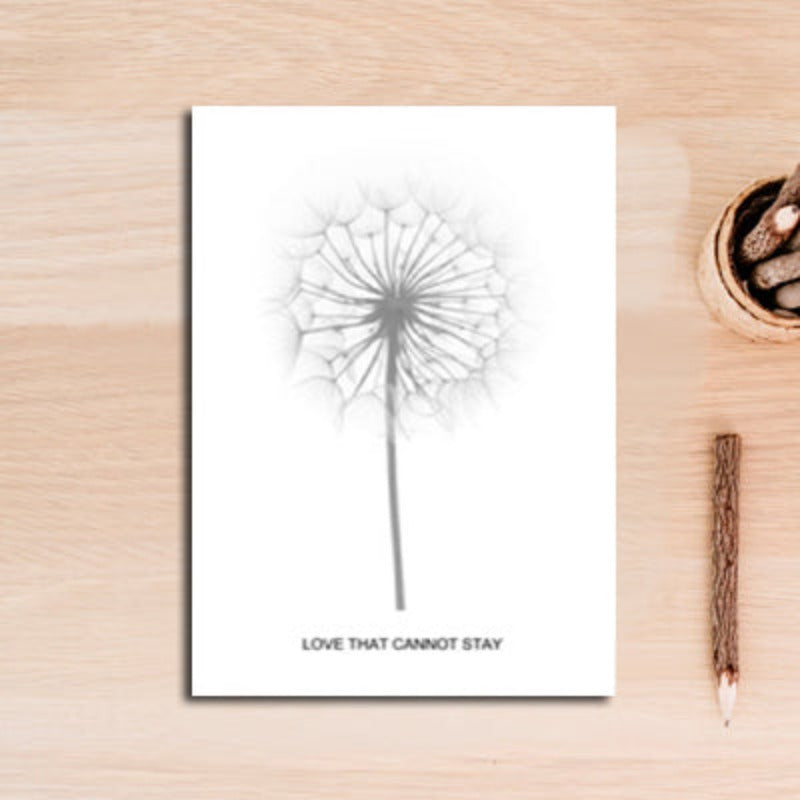 Canvas Wall Art Painting - Black and White Feather Design