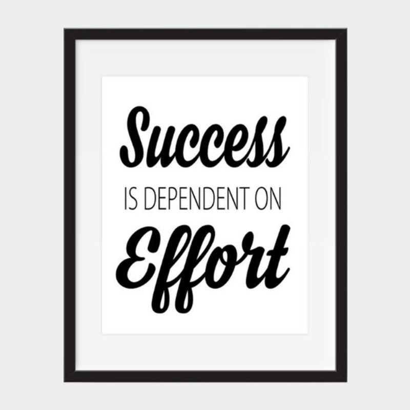 Nordic Canvas Wall Art with Black and White Inspirational Quotes