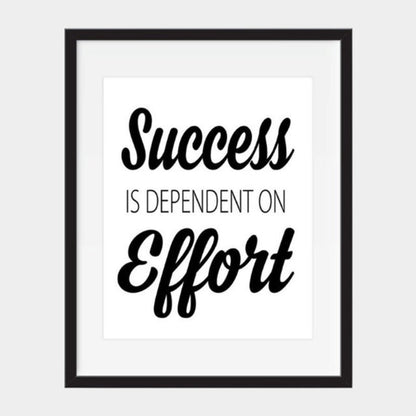 Nordic Canvas Wall Art with Black and White Inspirational Quotes