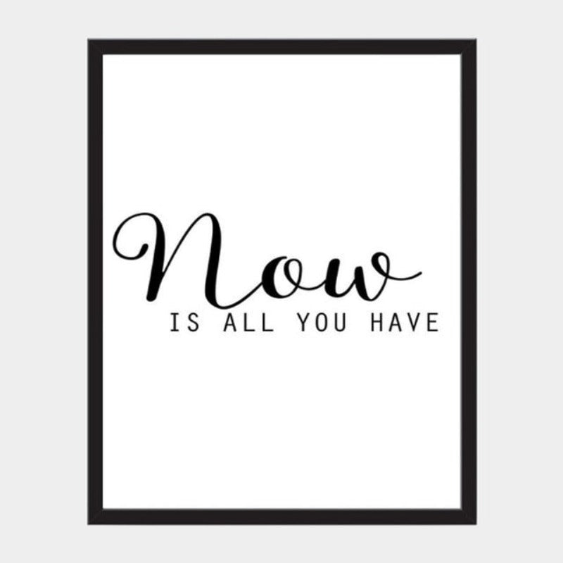 Nordic Canvas Wall Art with Black and White Inspirational Quotes