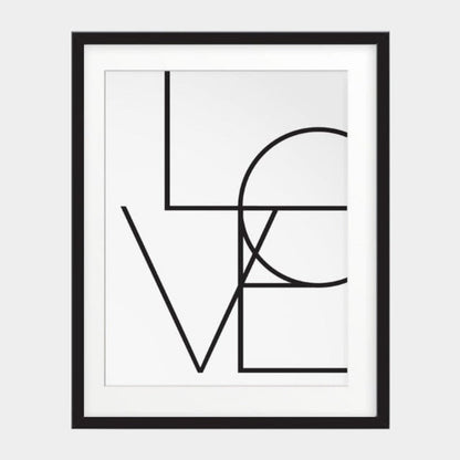 Nordic Canvas Wall Art with Black and White Inspirational Quotes