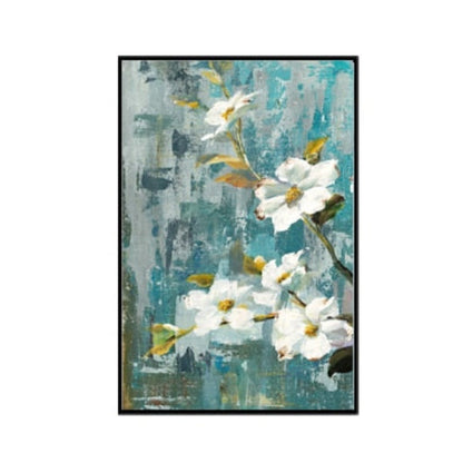 White Flower Canvas Art - Wall Decor Print