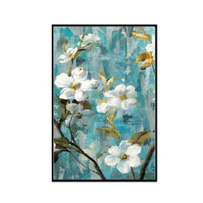 White Flower Canvas Art - Wall Decor Print